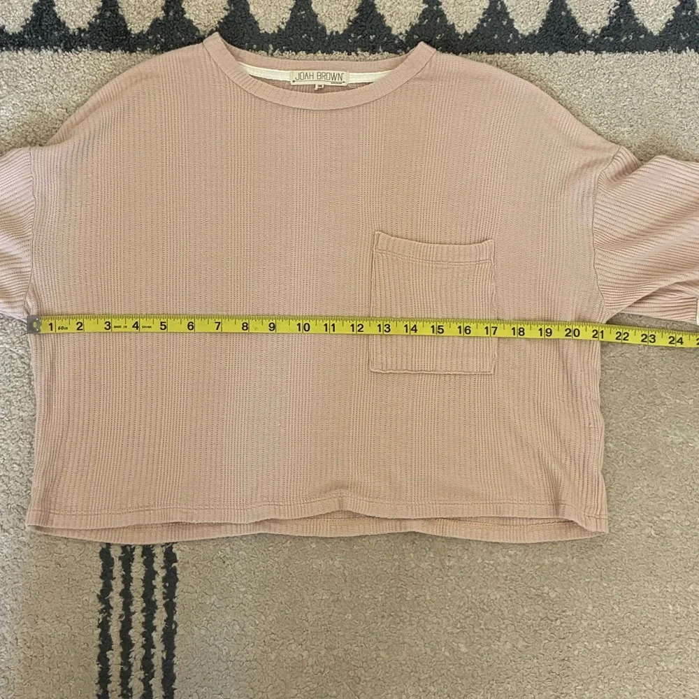 Joah Brown Boxy Oversized Cropped Tee - Picture 6 of 9